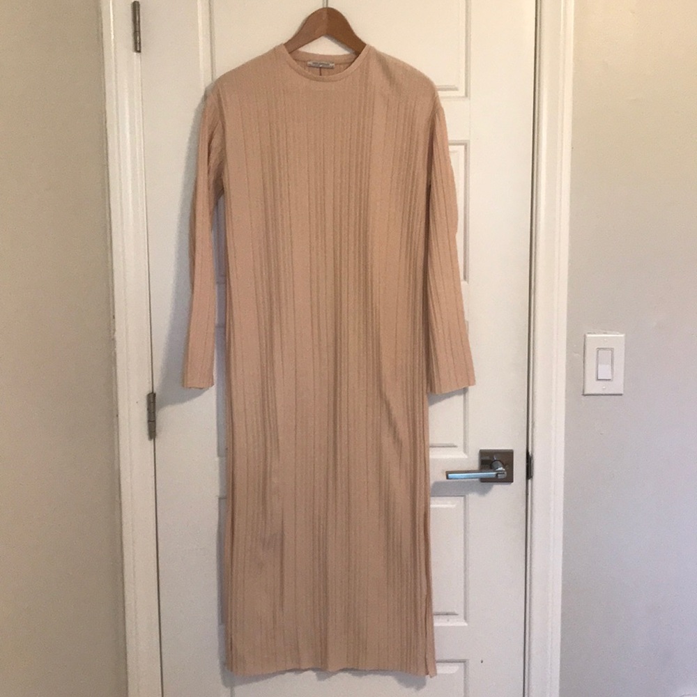 Zara Trafaluc tan dress